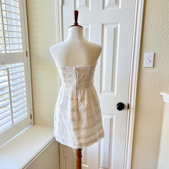 J. Crew Ivory Strapless Ginny Mini Dress - Picture 8 of 14